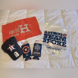 Houston Astro’s AL Championship  2021 set Includes sparkle hat +accessories